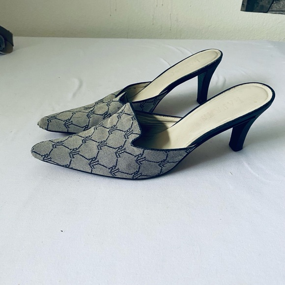 Ralph Lauren Beige Patterned Mules - Picture 4 of 10